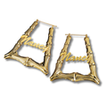 Ghetto Fabulous Bamboo Name Earrings