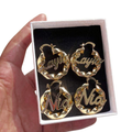 Pretty With A Twist Mini Name Earrings