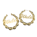 Fly Girl Bamboo Name Earrings