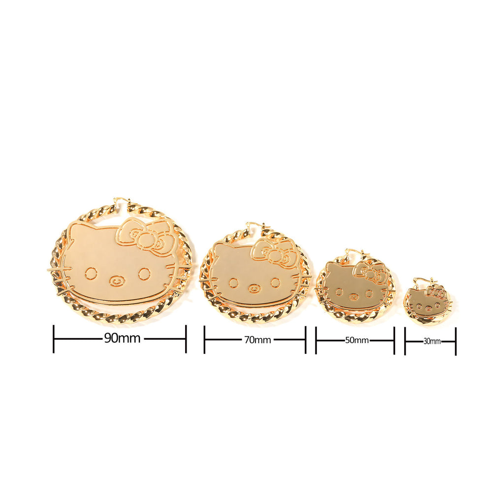 Pretty Kitty Hoop Earrings