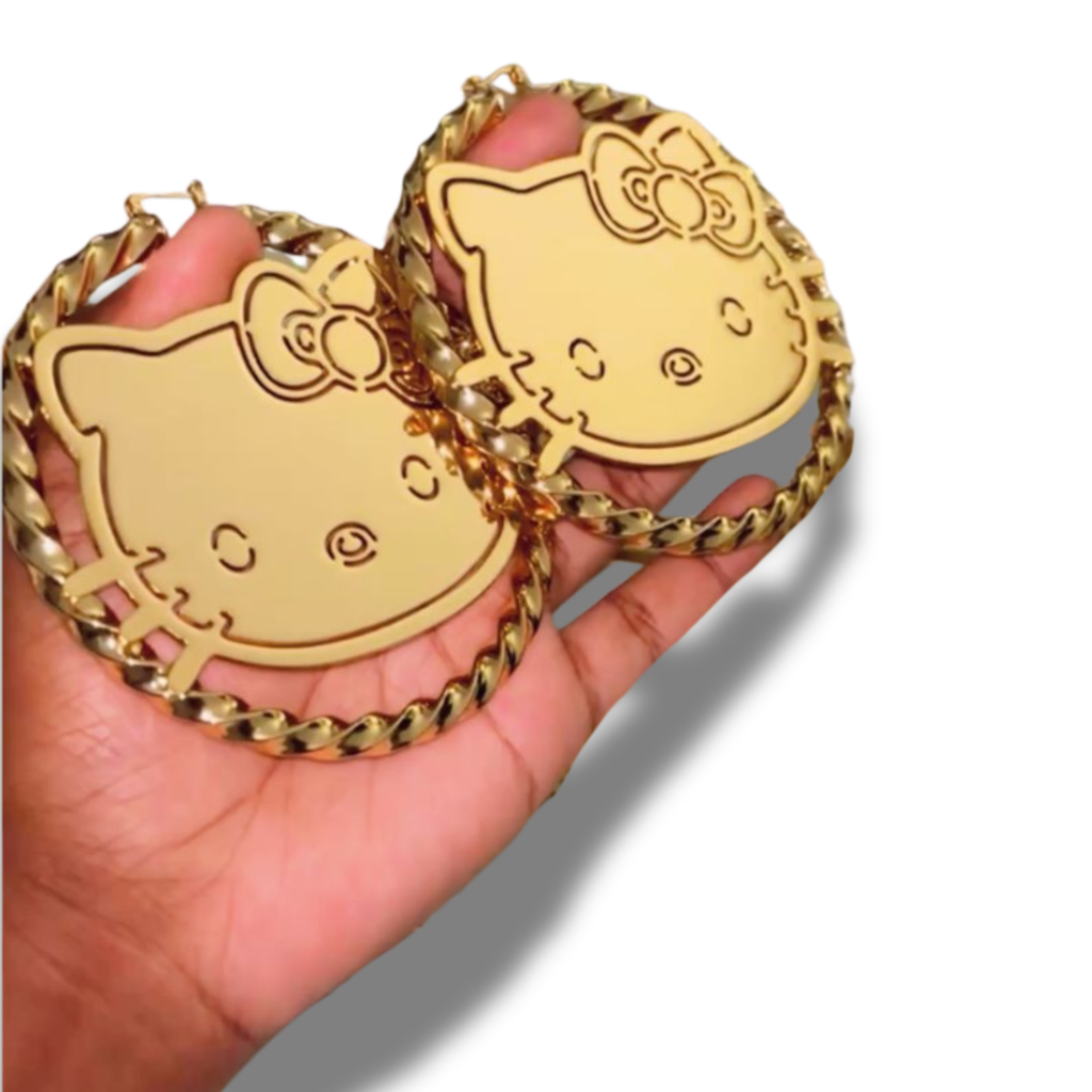 Pretty Kitty Hoop Earrings