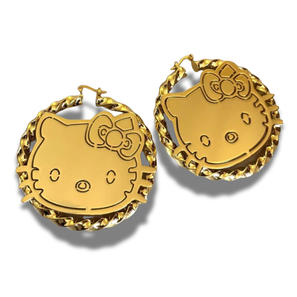 Pretty Kitty Hoop Earrings