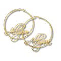 Say My Name Hoop Earrings