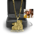 Forever Yours Photo Name Pendant Necklace