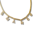 Diamond Drip Name Necklace