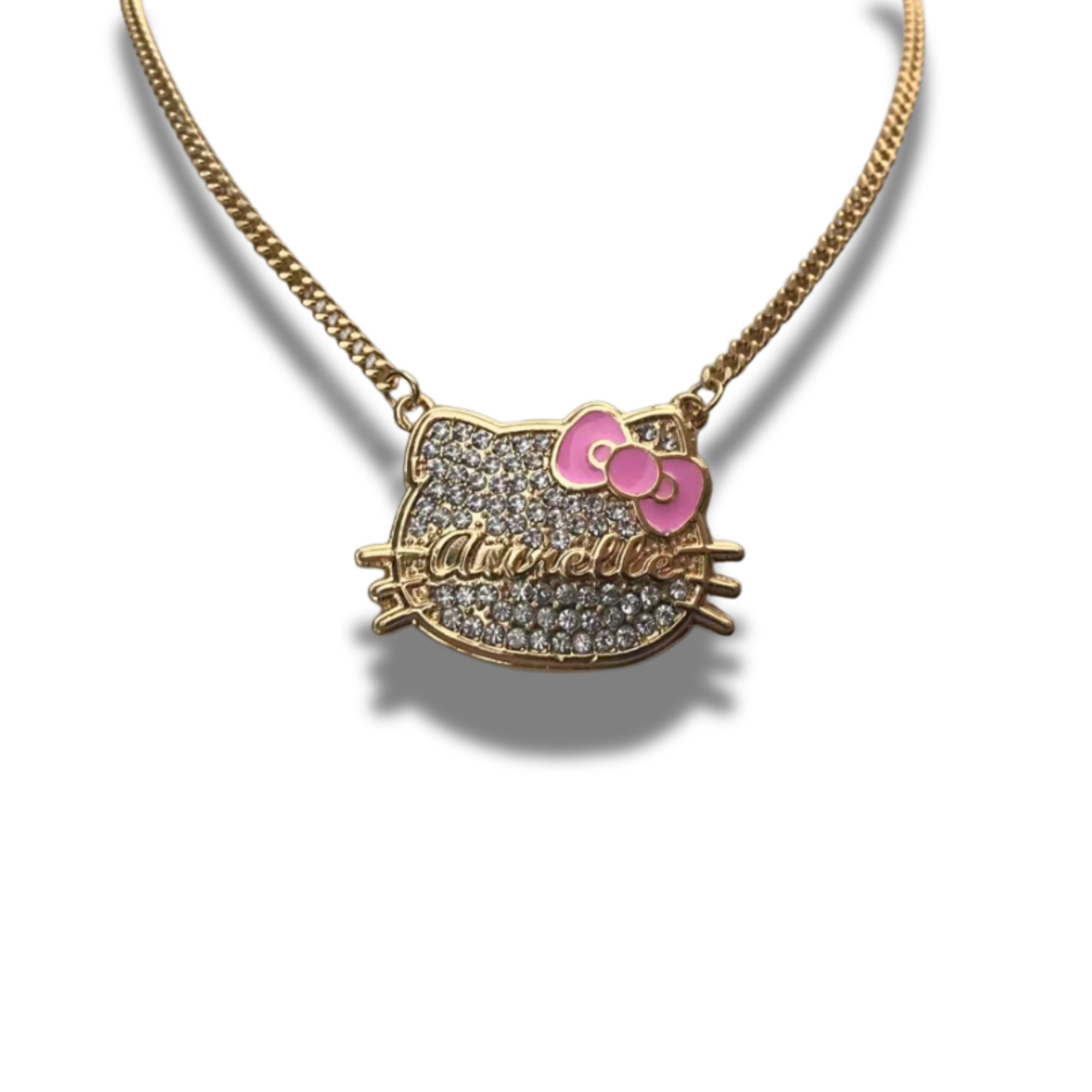 Bling Hello Kitty Name Necklace