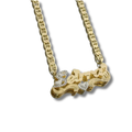It-Girl Double Plate Name Necklace